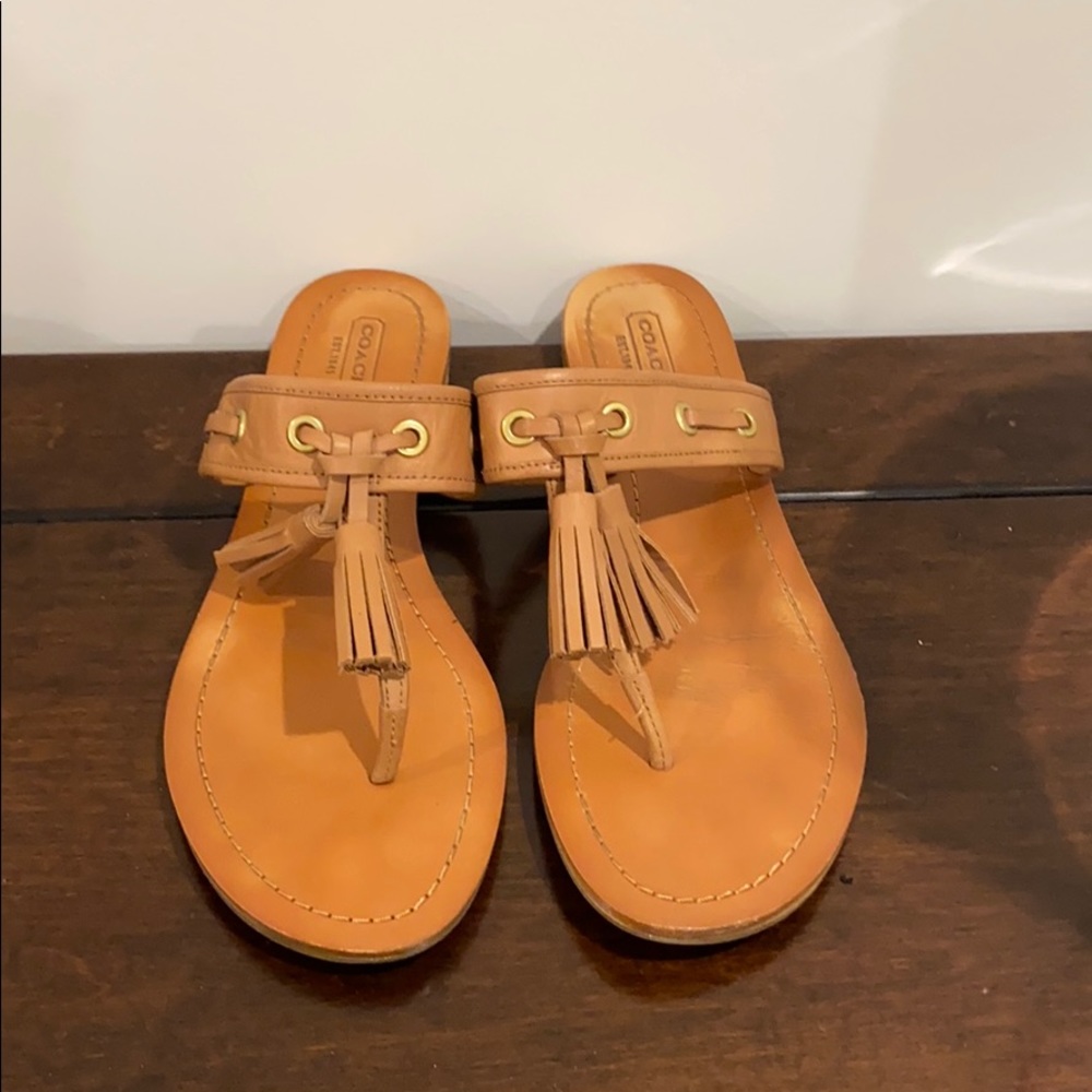 Coach Tassel Sandals.